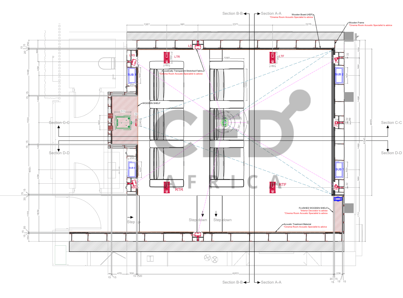 CINEMA ROOM AV LAYOUT